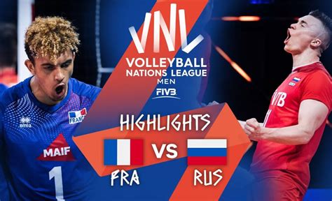 FRA Vs RUS Highlights Week 3 Men S VNL 2021 VCP Volleyball