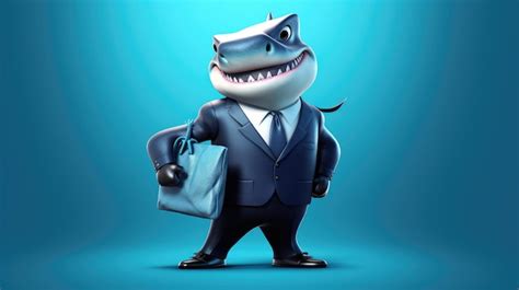 Premium Ai Image Portrait Of A Business Shark In An Official Business