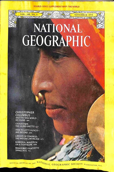 National Geographic November 1975 Magazines