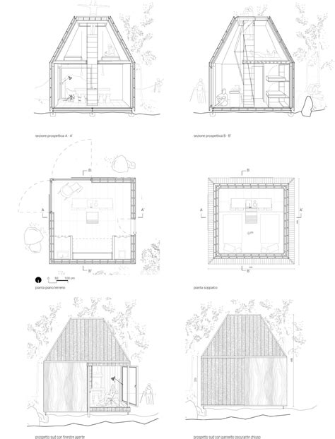 Piante Prospetti Sezioni Presentazione Di Architettura Rendering Di