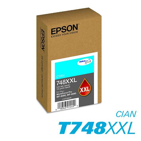 Tinta Epson T748XXL Cian T748XXL220 AL