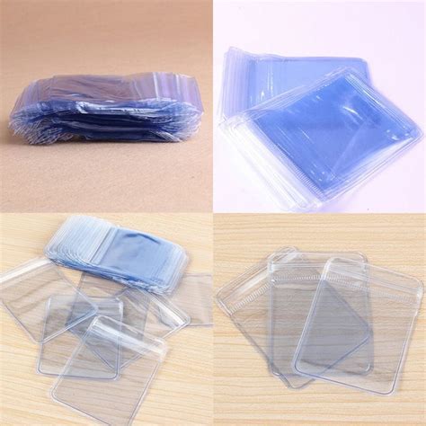 Akabs Pcs Clear Pvc Plastic Coin Bag Case Wallets Storage Envelopes