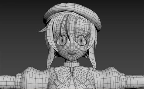 Higurashi No Naku Koro Ni Rena Vrchat 3d Model Rigged Cgtrader