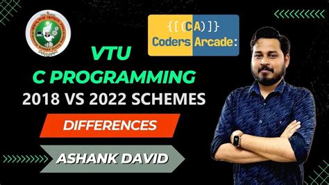 C Programming VTU 1st Year Syllabus 2018 Vs 2022 Schemes YouTube