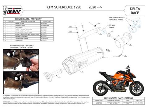 Mivv Ktm 1290 Superduke Auspuff Delta Race Baujahr Ab 2020 Mit Abe