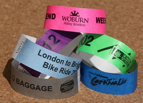 Custom Uk Printed Tyvek Wristbands Band Pass Ltd