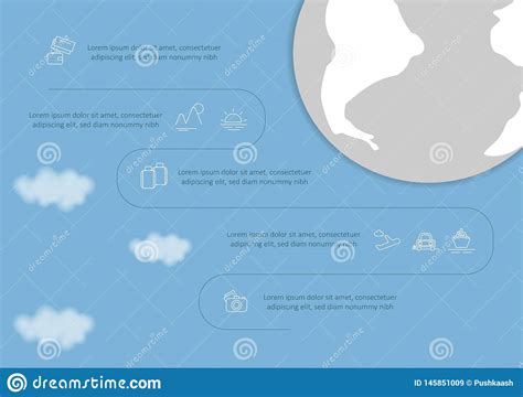 Curso E Turismo Infographic Ajustou Se Cartas E Outros Elementos