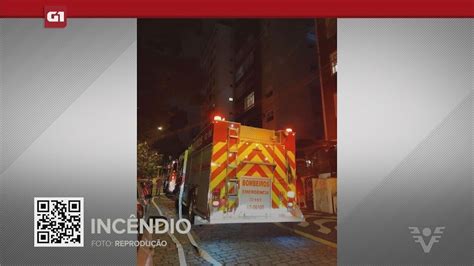 G Em Minuto Santos Pr Dio Evacuado Ap S Inc Ndio Em Apartamento