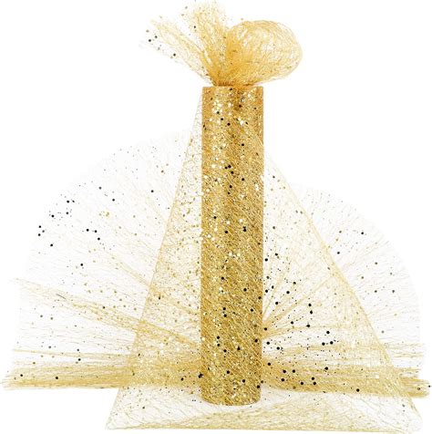 Inch Sparkling Tulle Ribbon Roll Glitter Tulle Roll Tulle Spool