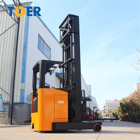 Tder Battery Forklift Stacker Ton Electric Reach Truck With