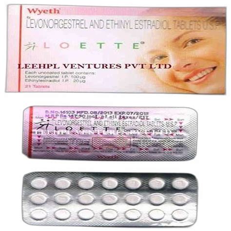 Levonorgestrel And Ethinyl Estradiol Tablets Packaging Type Strip