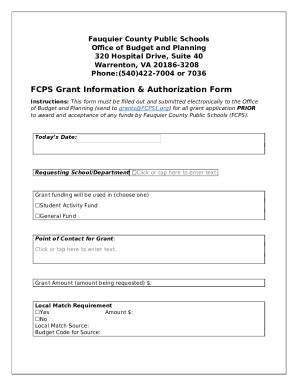 Grant Ination And Authorization Doc Template Pdffiller