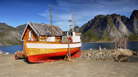 Lofoten, Fishing Boat, Fishery Stock Photo - Image of norwegian, ship ...