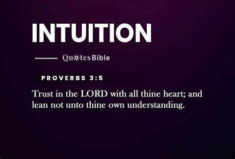 Intuition Verses From The Bible Trusting Your Inner Voice The Power