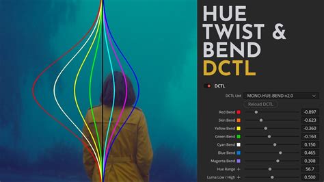 Hue Twist Bend DCTL DaVinci Resolve Color Grading Tool YouTube