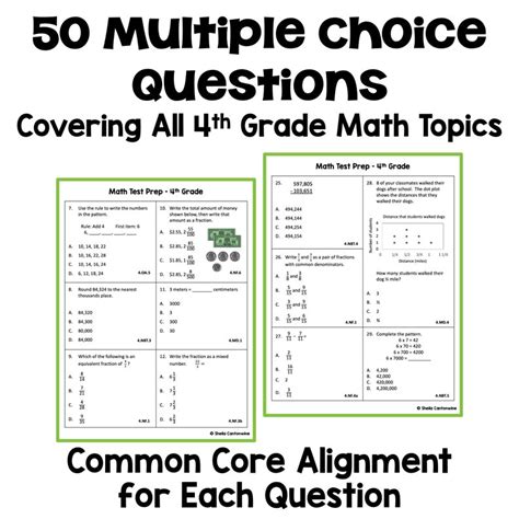 Th Grade Math Review And Test Prep Worksheets Etsy Denmark