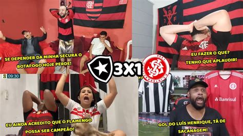 REAÇÕES FLAMENGUISTAS SECANDO O FOGÃO BOTAFOGO 3X1 INTERNACIONAL