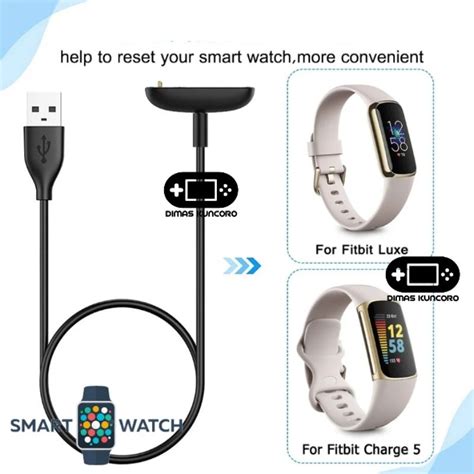 Jual Charger Fitbit Tipe D Charging Kabel Usb Luxe Charge 5 6