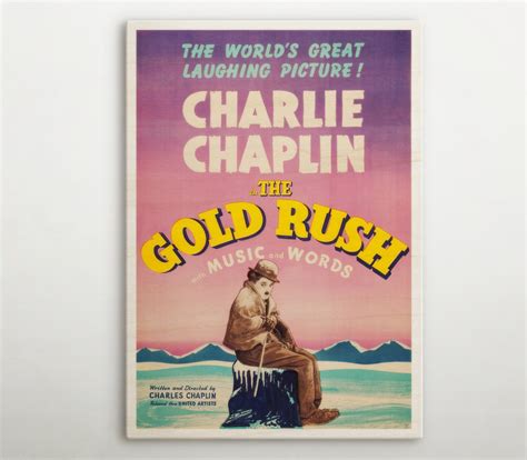 The Gold Rush American Wooden Poster, Classic Movie Wall Art of This ...