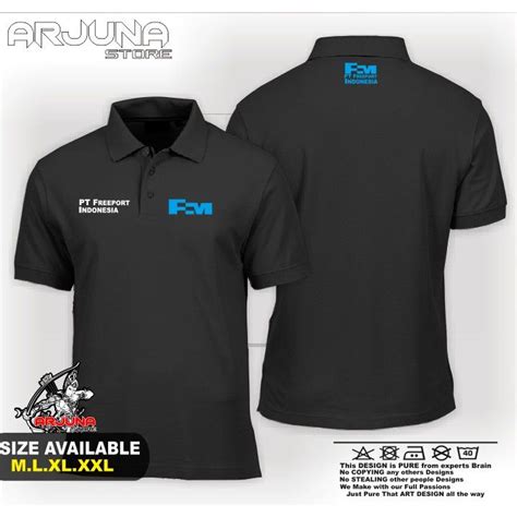 KAOS POLO KERAH POLOSHIRT KAOS POLO PT FREEPORT INDONESIA KAOS