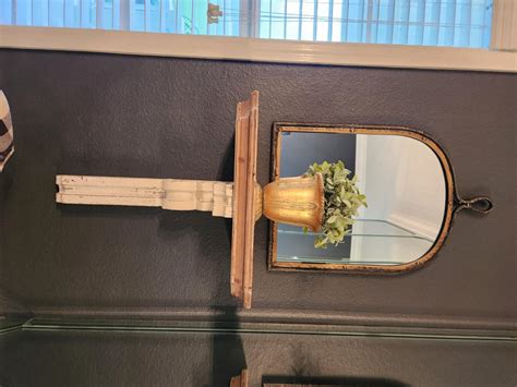 Antique Style Dark Iron Mirror Rusticreach