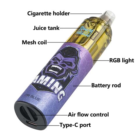 Original RandM Tornado Puff 7000 Einweg Vape Stift Pod Gerät 7000 Züge