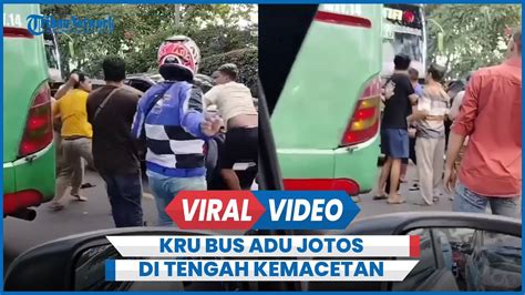 Viral Kru Bus Margo Joyo Adu Jotos Dengan Pengemudi Avanza Di Tengah