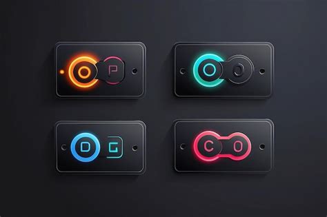 On And Off Toggle Switch Buttons Day And Night Mode Switch Button Dark