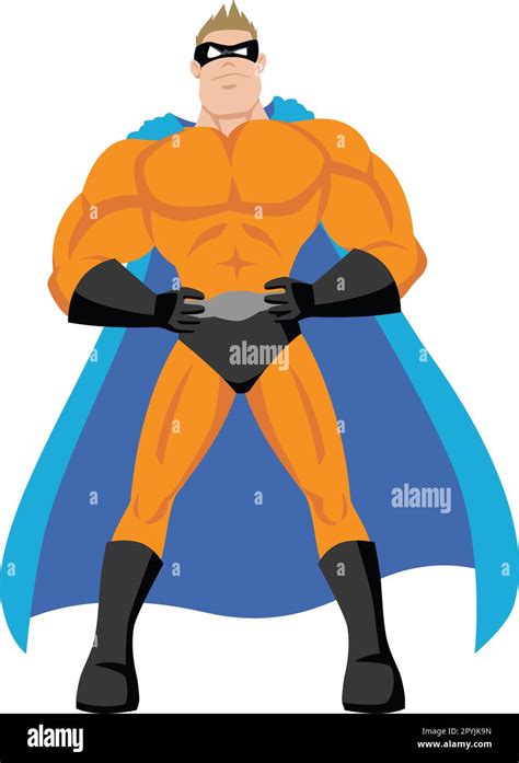 Cartoon Illustration Of A Superhero Stock Vector Image Art Alamy