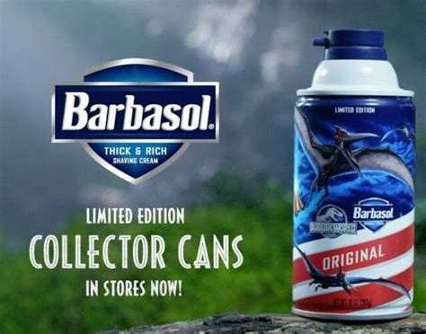 12pk Jurassic World Limited Edition Barbasol Original Red Shaving Cream Can Park Ebay