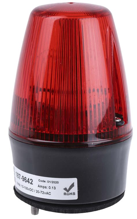 Rs Pro Rs Pro Red Xenon Flashing Beacon V Dc V Ac