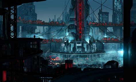 Download Sci Fi City Sci Fi City 4k Ultra Hd Wallpaper By Idil Dursun