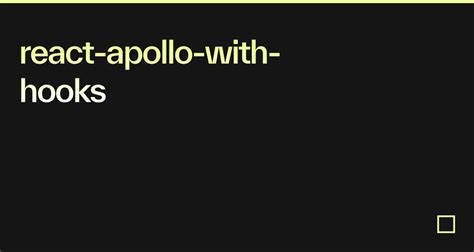 React Apollo With Hooks Codesandbox