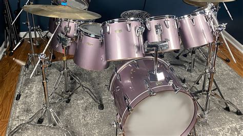 Tama Granstar Custom In Heather Metallic Finish Concert Toms