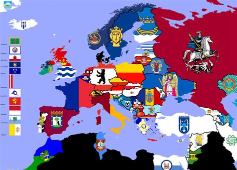 Flag Map Of European Capital Cities Maps On The Web