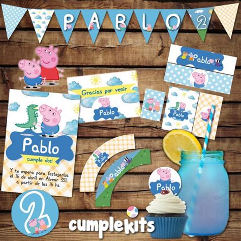 Printable George Pig Birthday Kit Printable Invitation Holiday