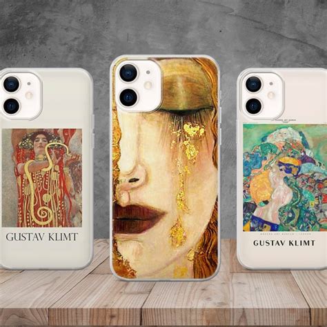 Gustav Klimt Art Phone Case Etsy