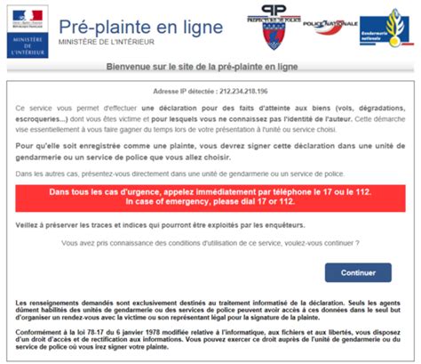 La Pr Plainte En Ligne Lutte Contre Les Cambriolages S Curit