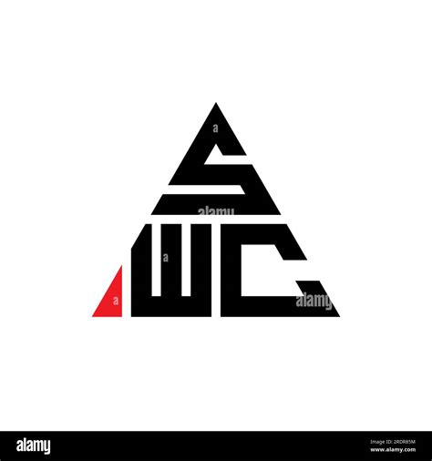 Swc Triangle Letter Logo Design With Triangle Shape Swc Triangle Logo