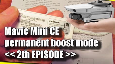 Mavic Mini Ce Permanent Boost Mod Th Episode Youtube