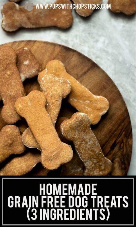 Homemade Grain Free Dog Treats 3 Ingredients Artofit