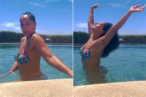 Tracee Ellis Ross Shares Makeup-Free Video Dancing Around in Her Bikini ...