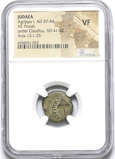 Judaea Herod Agrippa I Ad Prutah Ngc Vf Catawiki