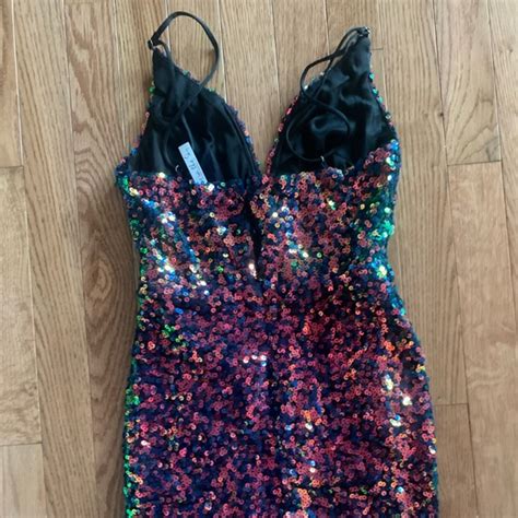 Lucy In The Sky Dresses Charlene Multicolored Iridescent Sequin