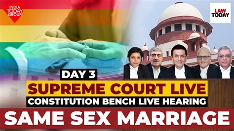 Supreme Court Live Legal Recognition For Same Sex Marriage Cji