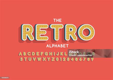 Retro Alphabet Stock Illustration Download Image Now Alphabet Alphabetical Order Art Istock