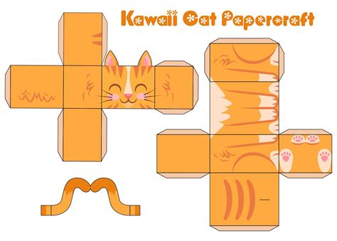 Kawaii Paper Cat Crafts 8 Free Pdf Printables Printablee Paper