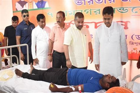 Tripura Has Sets Example In Blood Donation During Covid Pandemic Cm