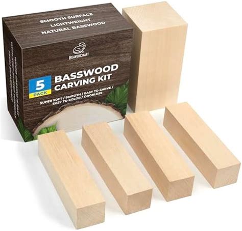 Thiecoc Basswood For Carving Pcs Basswood Carving Whittling Blocks