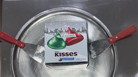 Giant Hersheys Kiss Rolled Vanilla Ice Cream Meryy Kissmas Christmas